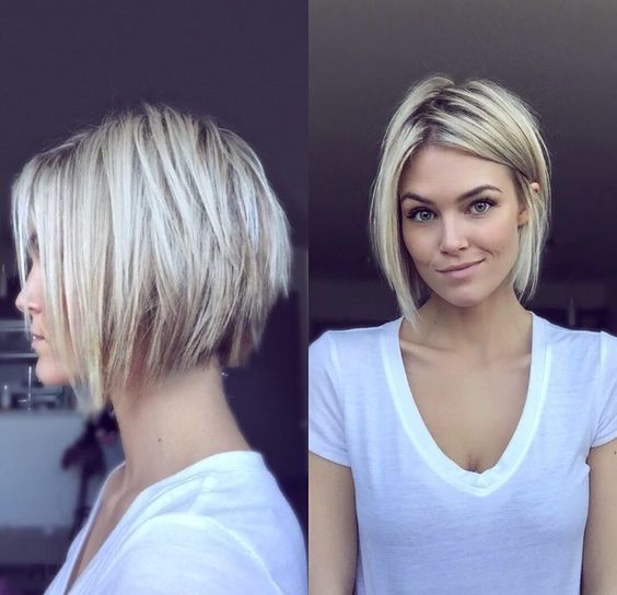 a beautiful young woman 30 years old with short hair